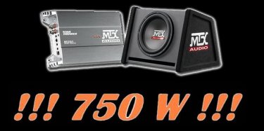 Subwoofer + Zesilova MTX Audio RTP1000