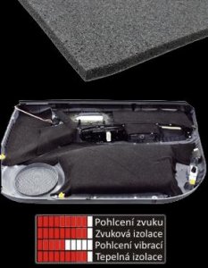 Tlumc pna - samolepc STP BIPLAST 20 / 50 x 37,5 cm