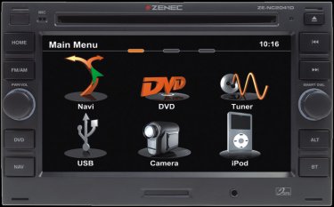 2DIN navigace pro VW, koda, Seat - Zenec ZE-NC2041D
