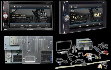 2DIN autordia DAB, DVD, GPS, Blutooth, USB Macrom M-DVD6000DAB