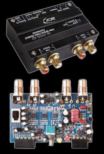 2-kanálový převodník reproduktorového signálu / RCA - digital