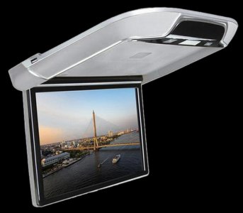 Stropní LCD monitory 13,3" s USB, HDMi, Android 6.0 - šedý