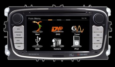 2DIN navigace s DVD do voz Ford Zenec ZE-NC3811D